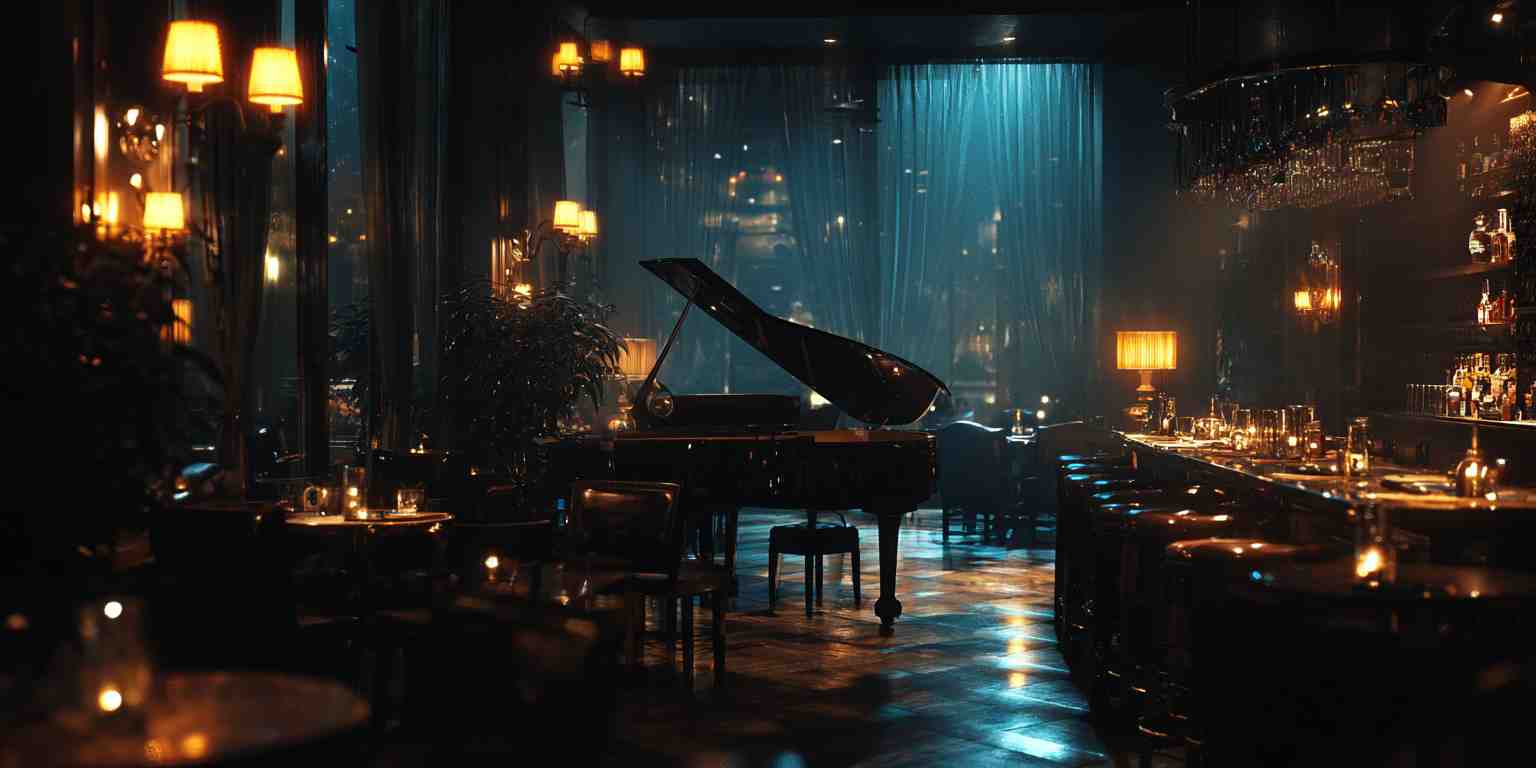 スムースジャズ・ラウンジ（都会的で上品なカフェ用）