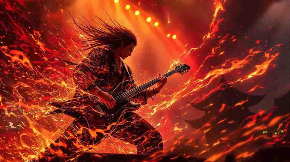 激しい和風ロック（現代的でスタイリッシュな戦闘用）