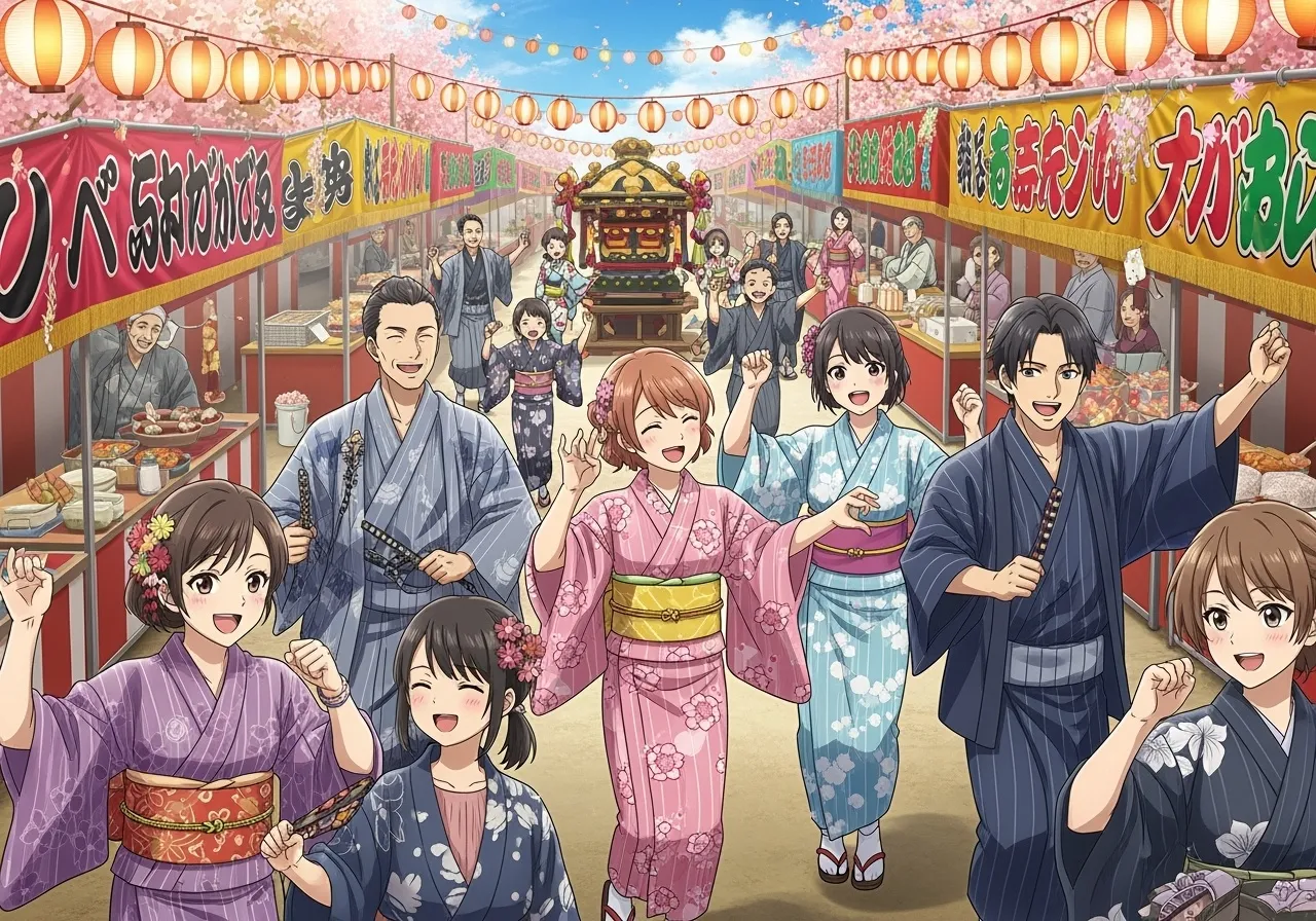 和風の歌 一緒におどりゃんせ(お祭り系)